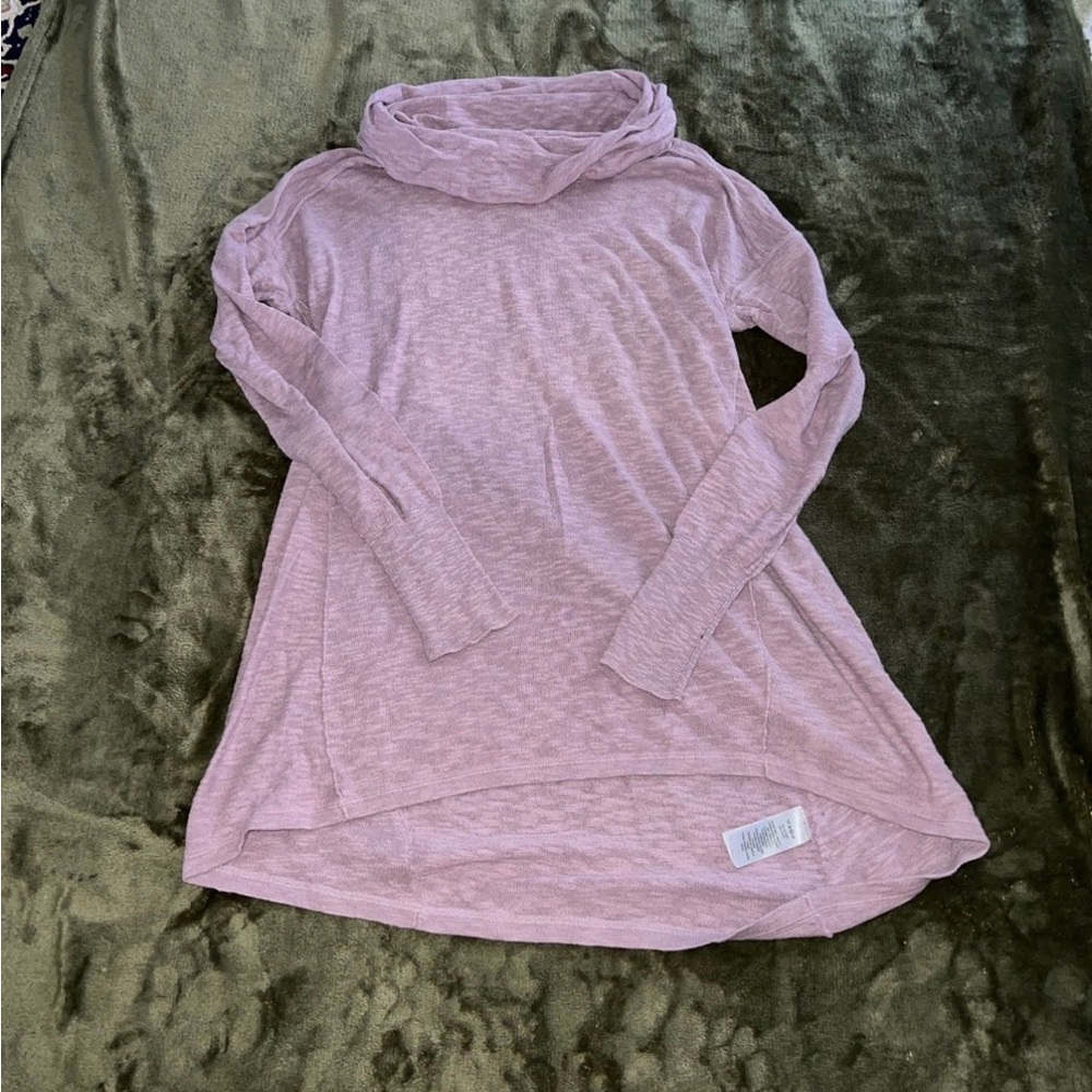 btween Light Purple Cowl Neck Mini Dress